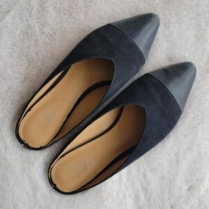 Franco Sarto Black Flats